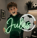 Personnalisez le prénom et le sport de votre choix en néon LED.