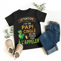 T-Shirt Enfant Personnalisé – J’ai un Papi Cinglé