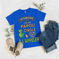 T-Shirt Enfant Personnalisé – J’ai un Papi Cinglé